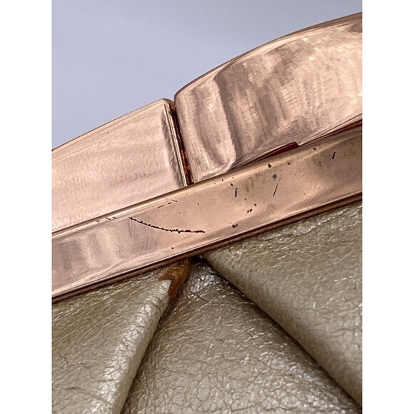 Hobo The Original Leather Clutch Gold And Rose Gold With Bag With Imperfections - Picture 10 of 16